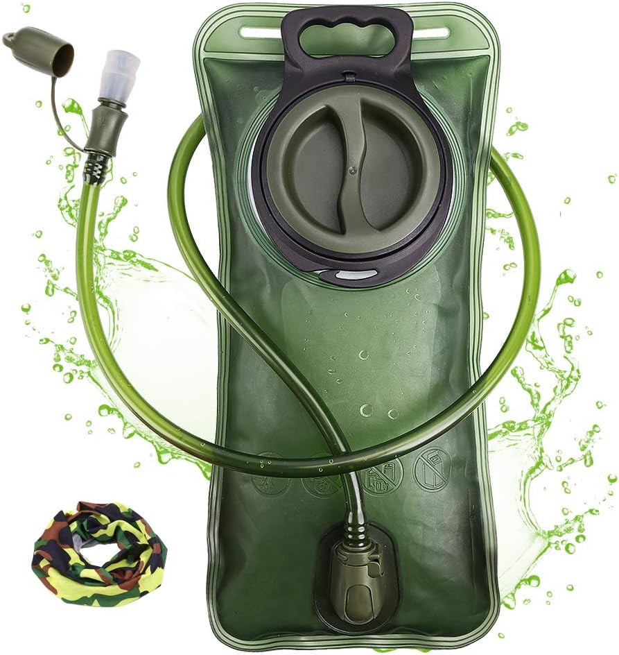 Hydration Bladder, 1.5-2-3L Water Bladder for Hiking Backpack, BPA-Free Leak Proof Water Reservoir Storage Bag, Water Pouch Hydration Pack for Camping Cycling Running