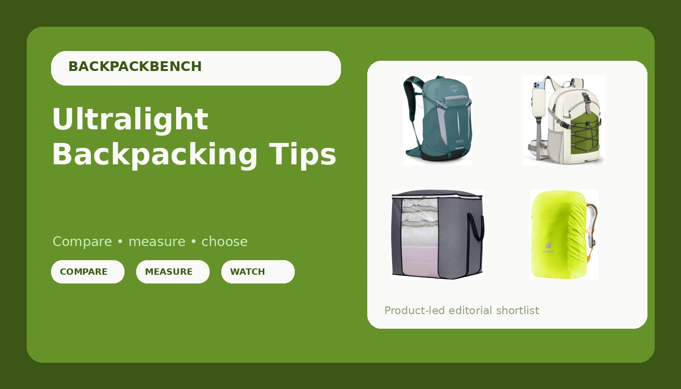 Ultralight Backpacking Tips - BackpackBench review with measurements and honest opinion